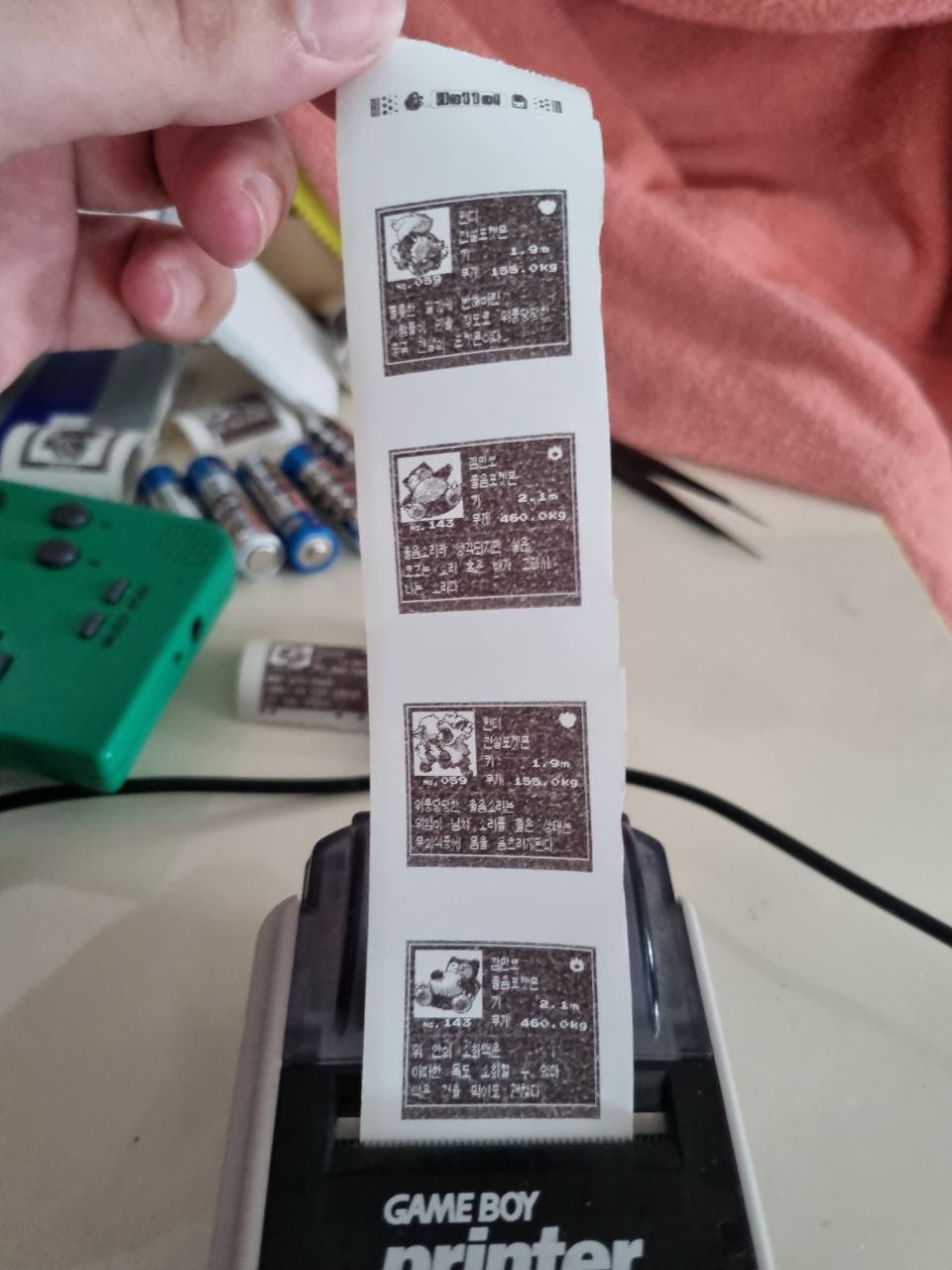 A photo of the final printed entries. It works! Photo by Siph.